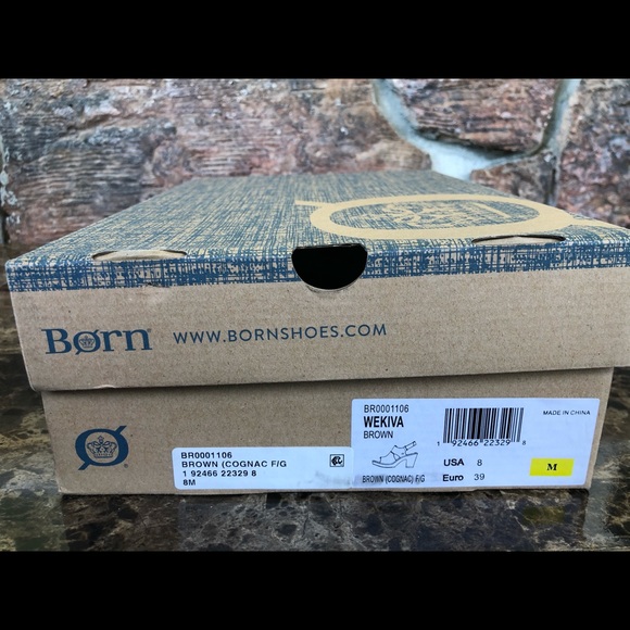 BORN Wekiva Leather Open Toe Ankle Strap sandals - Picture 12 of 13